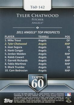 2011 Topps Update - Topps 60 #T60-142 Tyler Chatwood Back