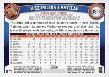 2011 Topps Update - Cognac Diamond Anniversary #US16 Welington Castillo Back