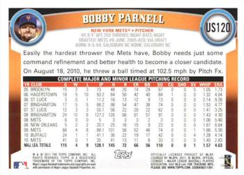 2011 Topps Update - Cognac Diamond Anniversary #US120 Bobby Parnell Back