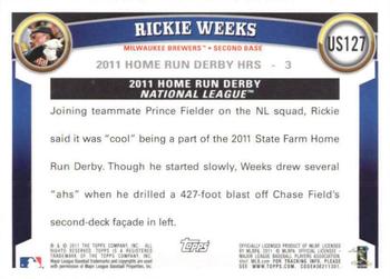 2011 Topps Update - Cognac Diamond Anniversary #US127 Rickie Weeks Back