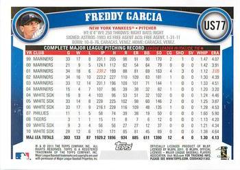 2011 Topps Update - Diamond Anniversary #US77 Freddy Garcia Back