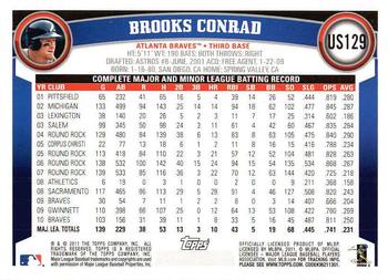 2011 Topps Update - Diamond Anniversary #US129 Brooks Conrad Back