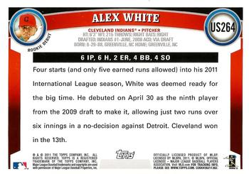 2011 Topps Update - Diamond Anniversary #US264 Alex White Back
