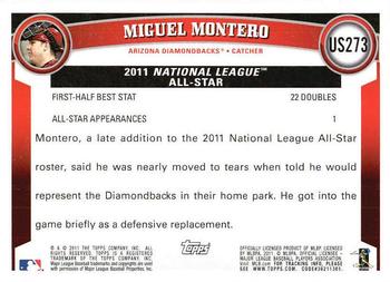 2011 Topps Update - Diamond Anniversary #US273 Miguel Montero Back