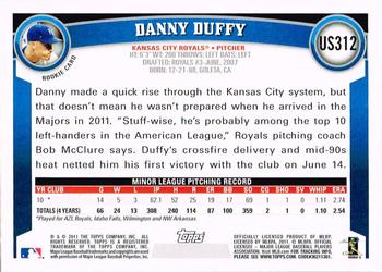 2011 Topps Update - Diamond Anniversary #US312 Danny Duffy Back