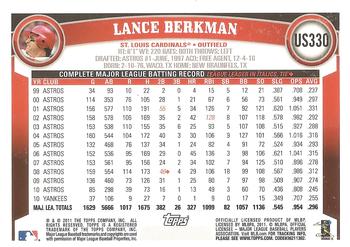 2011 Topps Update - Diamond Anniversary #US330 Lance Berkman Back
