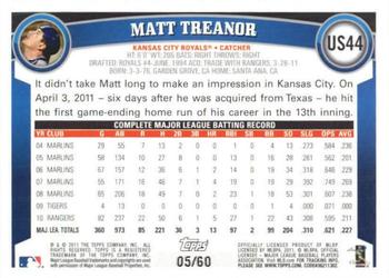 2011 Topps Update - Hope Diamond Anniversary #US44 Matt Treanor Back