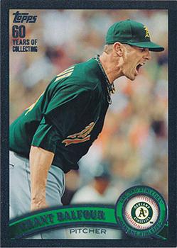 2011 Topps Update - Black #US135 Grant Balfour Front