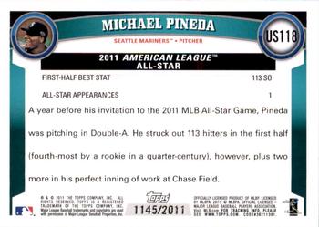 2011 Topps Update - Gold #US118 Michael Pineda Back