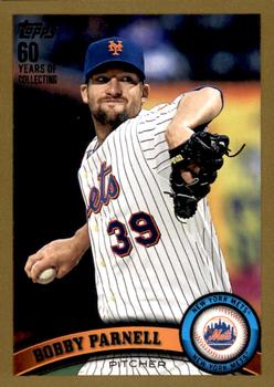 2011 Topps Update - Gold #US120 Bobby Parnell Front