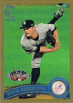 2011 Topps Update - Gold #US130 David Robertson Front