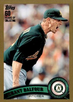 2011 Topps Update - Gold #US135 Grant Balfour Front