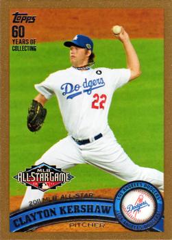 2011 Topps Update - Gold #US140 Clayton Kershaw Front