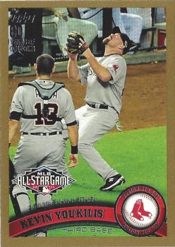 2011 Topps Update - Gold #US144 Kevin Youkilis Front
