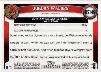 2011 Topps Update - Gold #US146 Jordan Walden Back