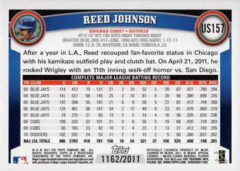 2011 Topps Update - Gold #US157 Reed Johnson Back