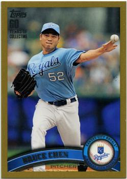 2011 Topps Update - Gold #US168 Bruce Chen Front