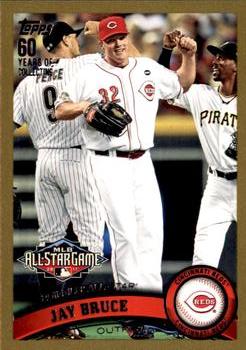 2011 Topps Update - Gold #US207 Jay Bruce Front