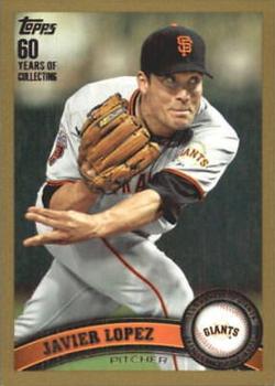 2011 Topps Update - Gold #US208 Javier Lopez Front