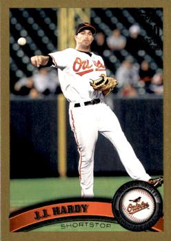 2011 Topps Update - Gold #US239 J.J. Hardy Front