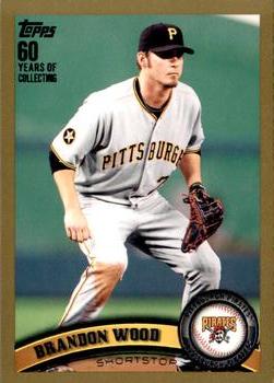 2011 Topps Update - Gold #US241 Brandon Wood Front