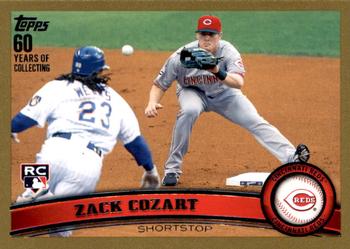 2011 Topps Update - Gold #US247 Zack Cozart Front