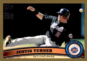 2011 Topps Update - Gold #US251 Justin Turner Front