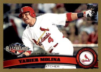 2011 Topps Update - Gold #US268 Yadier Molina Front