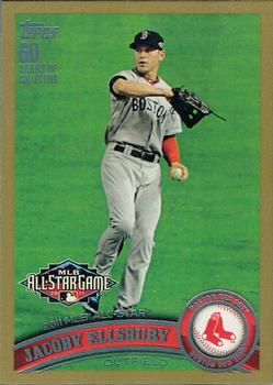 2011 Topps Update - Gold #US278 Jacoby Ellsbury Front