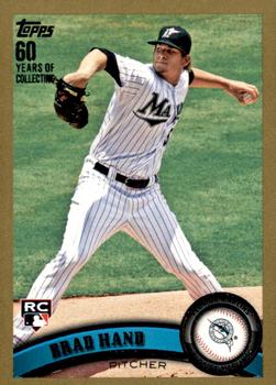 2011 Topps Update - Gold #US282 Brad Hand Front