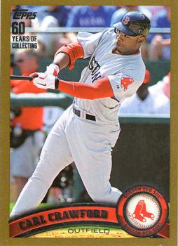 2011 Topps Update - Gold #US300 Carl Crawford Front
