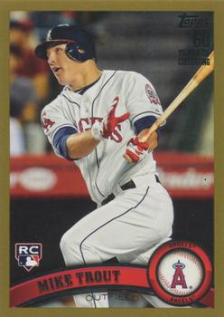 2011 Topps Update - Gold #US175 Mike Trout Front