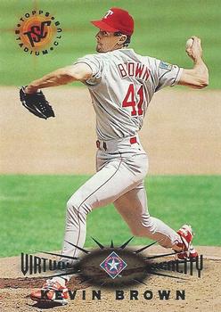1995 Stadium Club - Virtual Reality #215 Kevin Brown Front