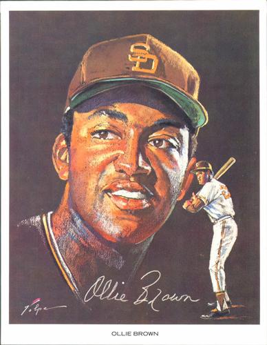 1969 Volpe San Diego Padres #1 Ollie Brown Front