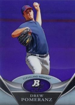 2011 Bowman Platinum - Prospects Purple Refractors #BPP50 Drew Pomeranz Front