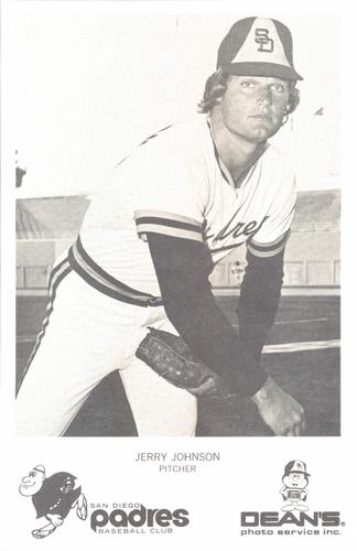1975 Dean's Photo Service San Diego Padres #NNO Jerry Johnson Front