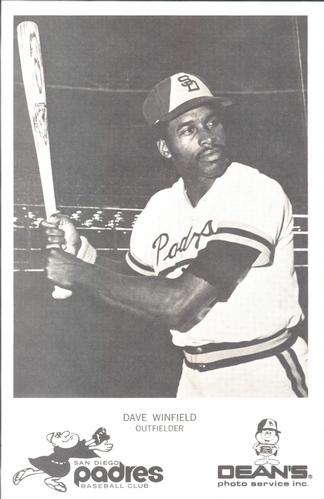 1975 Dean's Photo Service San Diego Padres #NNO Dave Winfield Front