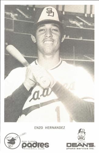1976 Dean's Photo Service San Diego Padres #NNO Enzo Hernandez Front
