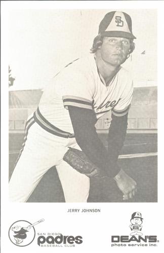 1976 Dean's Photo Service San Diego Padres #NNO Jerry Johnson Front