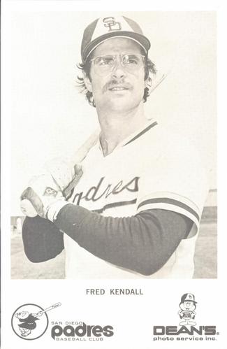 1976 Dean's Photo Service San Diego Padres #NNO Fred Kendall Front