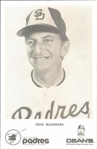 1976 Dean's Photo Service San Diego Padres #NNO John McNamara Front