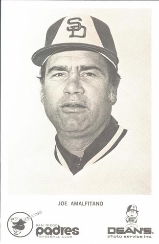 1976 Dean's Photo Service San Diego Padres #NNO Joe Amalfitano Front