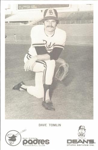 1976 Dean's Photo Service San Diego Padres #NNO Dave Tomlin Front