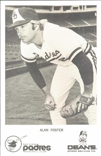 1976 Dean's Photo Service San Diego Padres #NNO Alan Foster Front