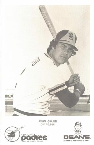 1976 Dean's Photo Service San Diego Padres #NNO John Grubb Front