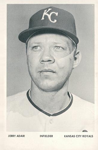 1970 Kansas City Royals Photocards #NNO Jerry Adair Front