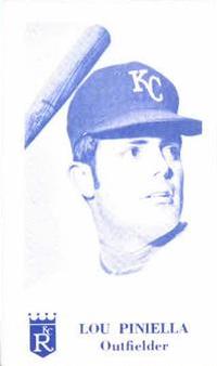 1969 Bob Solon Kansas City Royals #NNO Lou Piniella Front