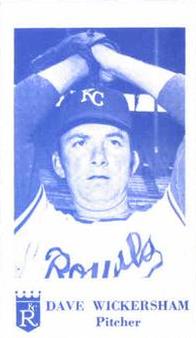 1969 Bob Solon Kansas City Royals #NNO Dave Wickersham Front