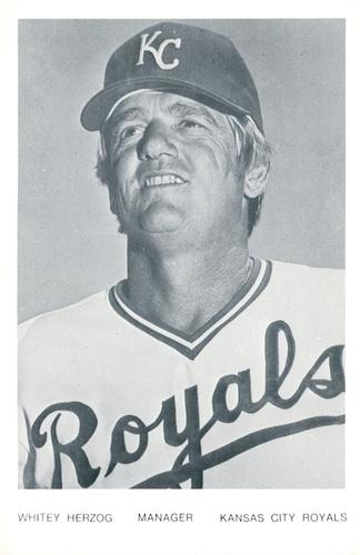 1977 Kansas City Royals Photocards #NNO Whitey Herzog Front