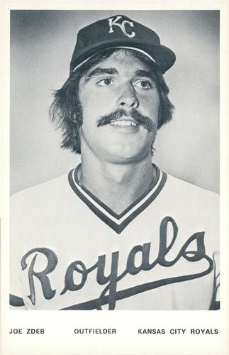 1977 Kansas City Royals Photocards #NNO Joe Zdeb Front